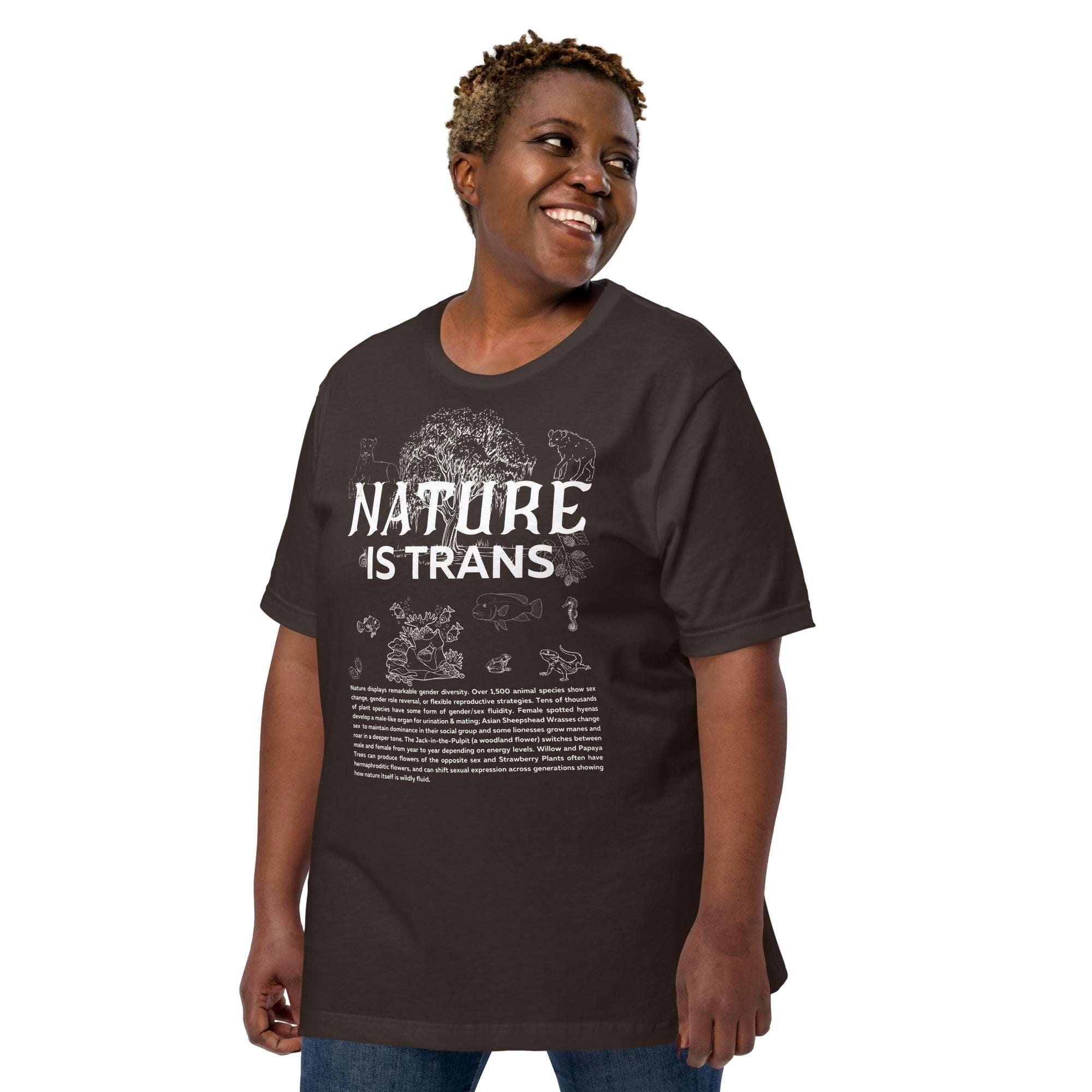 Nature is Trans Pride Shirt Support Pride Shirts Classic Relaxed fit T-Shirt Relaxed Fit T-Shirt