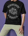 Neurodivergent and Demisexual Graphic Tee Disability Pride Streetwear Oversize Deep Drop Shoulder Tee - 190 GSM