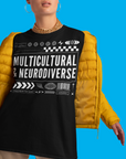 Multicultural & Neurodiverse Graphic Tee Disability Pride Shirt Oversize Deep Drop Shoulder Tee Oversize Deep Drop Shoulder Tee - 190 GSM