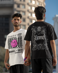 Homosexual Gothic T-Shirt Pride Gear on Black Oversize Deep Drop Shoulder Tee - 190 GSM
