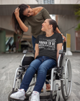Proud to be Queer & Disabled Graphic Tee Disability Pride Oversize Deep Drop Shoulder Tee Oversize Deep Drop Shoulder Tee - 190 GSM