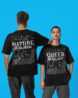 Queer Ecology Front Graphic Tee Queer Pride Shirt Oversize Deep Drop Shoulder Tee Oversize Deep Drop Shoulder Tee - 190 GSM