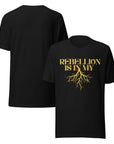 Black and Yellow Protest Tee Rebellion is in my Roots Relaxed Fit T-Shirt Relaxed Fit T-Shirt