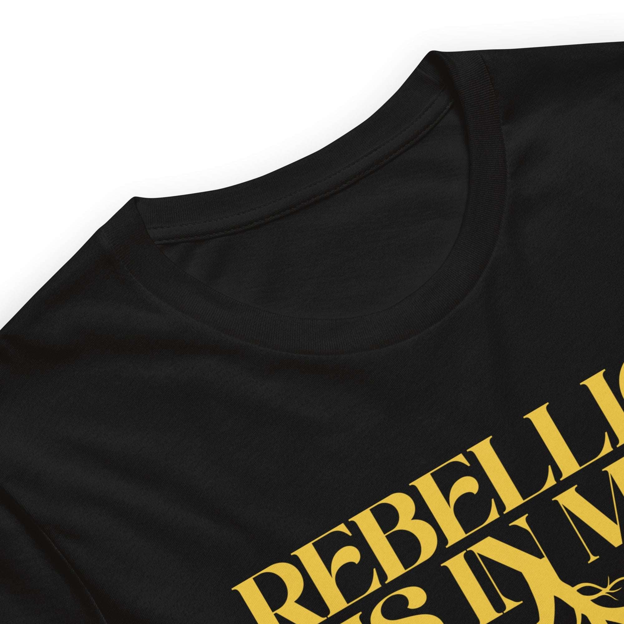 Black and Yellow Protest Tee Rebellion is in my Roots Relaxed Fit T-Shirt Relaxed Fit T-Shirt