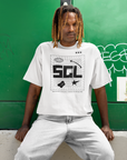 SGL Pride T-Shirt Same Gender Loving Black Pride White Oversize Deep Drop Shoulder Tee Oversize Deep Drop Shoulder Tee - 190 GSM