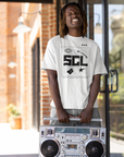 SGL Pride T-Shirt Same Gender Loving Black Pride White Oversize Deep Drop Shoulder Tee Oversize Deep Drop Shoulder Tee - 190 GSM