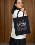 Nature is Asexual Carrying Bag Environmentally Friendly Pride Accessory Tote Bag Eco Tote