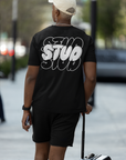 Stud Pride T Shirt Bubble Letter Graffiti Inspired Acid Wash Oversize T-Shirt Acid Wash Oversize T-Shirt