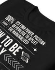 How to be an Ally Graphic Tee Pride Shirts for Allies Black Relaxed Fit T-Shirt Relaxed Fit T-Shirt