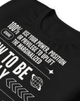 How to be an Ally Graphic Tee Pride Shirts for Allies Black Relaxed Fit T-Shirt