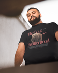 The Bear Brotherhood Gay Pride T-Shirt on front of Black Oversize Deep Drop Shoulder Tee Oversize Deep Drop Shoulder Tee - 190 GSM