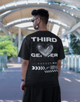 Third Gender Graphic Tee Streetwear Style Intersectional Pride T-Shirt Oversize Deep Drop Shoulder Tee - 190 GSM