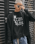 Trans King and Crown and Wednesday Font Black Relaxed Fit T-shirt Relaxed Fit T-Shirt