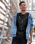 Trans Gender Symbol v1 Celestial Design Trans Pride Graphic Tee Relaxed Fit T-Shirt Relaxed Fit T-Shirt