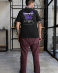 Transmasc Pride Graphic Tee Purple Butterfly Black Acid Wash Oversize T-Shirt Acid Wash Oversize T-Shirt