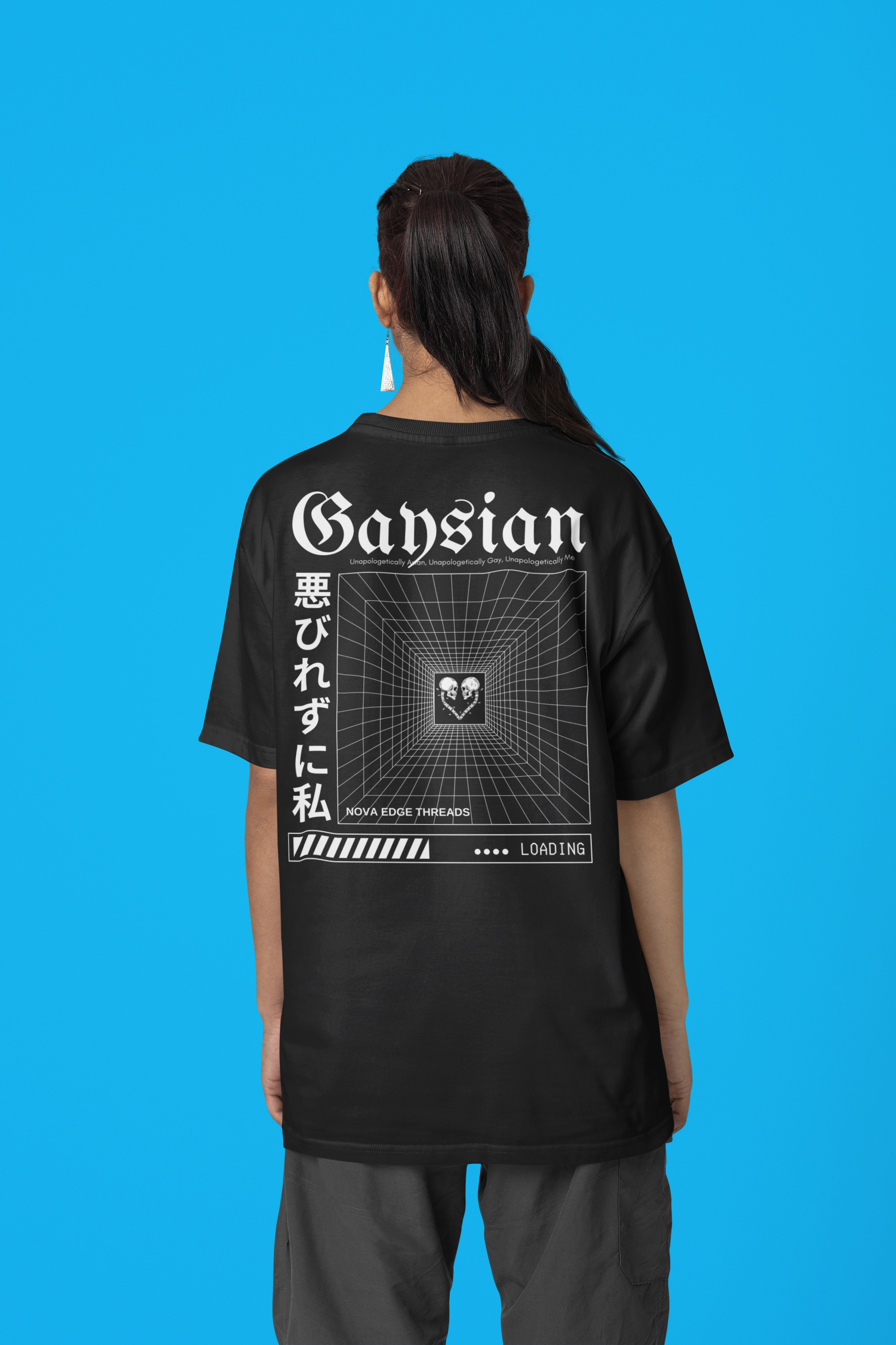 Unapologetically Gaysian Graphic Tee Intersectional Pride on Black Gray Vintage Wash Frayed T-Shirt Vintage Wash Frayed T-Shirt