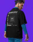 Unapologetically Homocore Graphic Tee Japanese Streetwear Inspired Black Oversize Deep Drop Shoulder Tee Oversize Deep Drop Shoulder Tee - 190 GSM