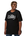 Zaddy Pride Tee Gothic Font NYC Daddy Black Relaxed Fit T-shirt Relaxed Fit T-Shirt