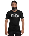 Zaddy Pride Tee Gothic Font NYC Daddy Black Relaxed Fit T-shirt Relaxed Fit T-Shirt