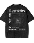 Unapologetically AG Pride Shirt on back of Black Acid Wash Oversize T-Shirt Acid Wash Oversize T-Shirt