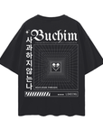 Buchim Pride Unapologetically Butch & Korean Shirt Black Oversize Deep Drop Shoulder Tee Oversize Deep Drop Shoulder Tee - 190 GSM