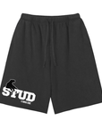 Stud Pride Sports World Black Pride wear Snow Washed Raw Hem Shorts