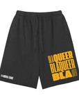 BlaQueer Pride Black Pride Snow Washed Raw Hem Shorts