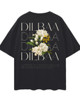 Dilbaa Navajo Nation Pride Two Spirit Vintage Graphic Tee on Black Oversize Deep Drop Shoulder Tee Oversize Deep Drop Shoulder Tee - 190 GSM