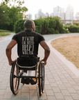 Disability Pride If I want or need help I will ask on back of Oversize Deep Drop Shoulder Tee Oversize Deep Drop Shoulder Tee - 190 GSM