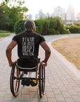 Disability Pride If I want or need help I will ask on back of Oversize Deep Drop Shoulder Tee Oversize Deep Drop Shoulder Tee - 190 GSM