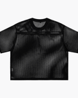 Ursula Lesbian Pride Smooth Style Black See-through Boxy Net T-Shirt See-through Boxy Net T-Shirt