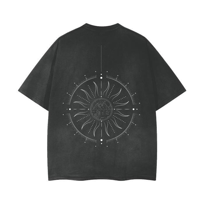 Agender Pride Shirt Genderless Vintage Wash Gender Symbol Frayed T-Shirt Vintage Wash Frayed T-Shirt