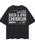 Queer & Afro Caribbean Graphic Tee Queer Pride Oversize Deep Drop Shoulder Tee Oversize Deep Drop Shoulder Tee - 190 GSM