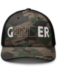 End Gender Camouflage Trucker Hat Gender Liberation Hat Retro Trucker Hat
