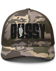 Bussy Cat Club Gay Pride Trans Pride Camouflage trucker hat Retro Trucker Hat