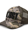 Bussy Cat Club Gay Pride Trans Pride Camouflage trucker hat Retro Trucker Hat