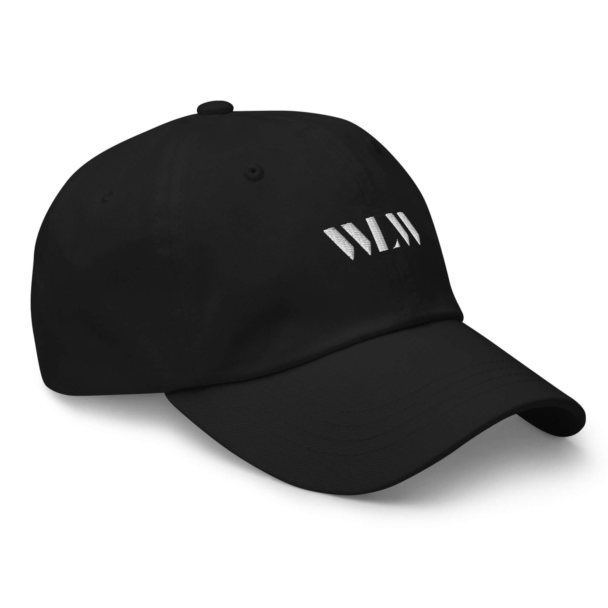 WLW hat minimal white embroidery on black classic baseball hat Classic Hat