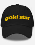 Gold Star Pride Hat Black 6-panel Low Profile Gay Pride Hat