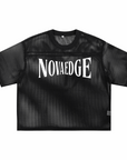 Nova Edge Mesh Shirt Boxing Aesthetic Black See-through Boxy Net T-shirt See-through Boxy Net T-Shirt