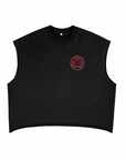 Feral Femme Club Pride Tank Black French Terry Boxy Tank Top French Terry Boxy Tank Top