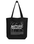 Nature is Bisexual Pride Accessory Black Eco Tote Bag