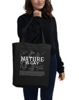 Nature is Gay Environmentally Conscious and Gay Pride Black Tote Bag Eco Tote