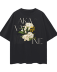 Camiseta gráfica Akava'ine Pride Transwomen in Cook Islands Culture en color negro, camiseta extragrande con hombros caídos - 190 g/m²