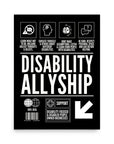 How to be a Disability Ally Poster Disability Pride Enhanced Matte Paper Poster Matte Paper Poster