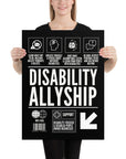 How to be a Disability Ally Poster Disability Pride Enhanced Matte Paper Poster Matte Paper Poster
