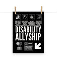 How to be a Disability Ally Poster Disability Pride Enhanced Matte Paper Poster Matte Paper Poster