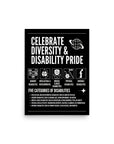 Celebrate Diversity in Disability Poster Enhanced Matte Paper Disability Pride Poster Matte Paper Poster