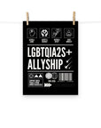 How to be an Ally Poster Pride Enhanced Matte Paper Poster Matte Paper Poster