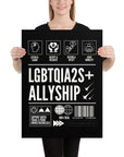 How to be an Ally Poster Pride Enhanced Matte Paper Poster Matte Paper Poster