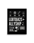 How to be an Ally Poster Pride Enhanced Matte Paper Poster Matte Paper Poster